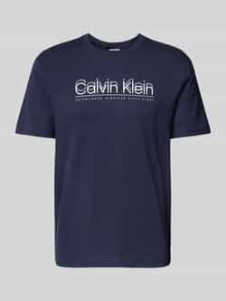 Calvin Klein T-shirt CP-DOUBLE LOGO T-SHIRT met groot logo-opschrift