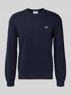 Lacoste Regular fit gebreide pullover van katoenmix
