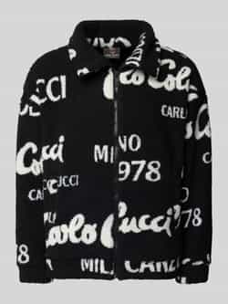 Carlo colucci Oversized fleecejack met ritssluiting
