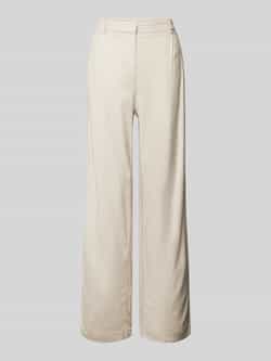 Object Wide leg stoffen broek met geweven motief model 'LIVA LO'