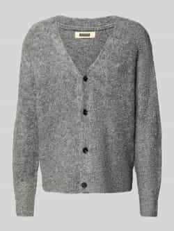 WOODBIRD Gebreid jack met V-hals model 'Koon'