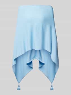 Comma Poncho met kwastjes