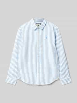 Garcia Regular fit overhemd met kentkraag en logostitching