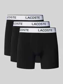 Lacoste Boxershort met elastische band met label in een set van 3 stuks