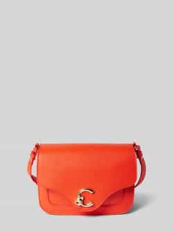 Coccinelle Crossbodytas van leer met labeldetail