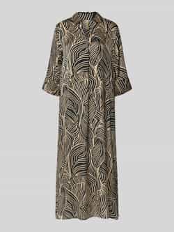 Soyaconcept Relaxed fit midi-jurk van pure viscose model 'Signora'