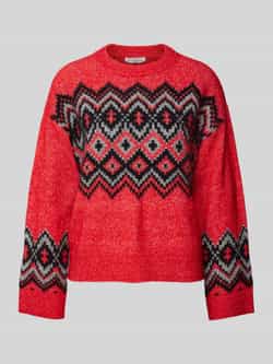 Christian Berg Woman Gebreide pullover met extra brede schouders