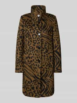 Milo Coats Lange jas met opstaande kraag model 'FLORA'