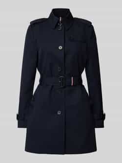 Tommy Hilfiger Trenchcoat met riem en schouderpatten