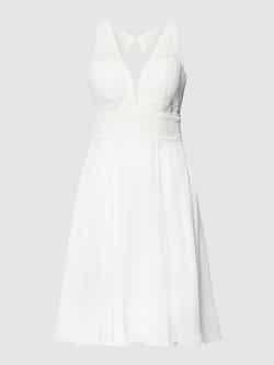 Luxuar Knielange bruidsjurk met taillepas