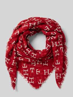 Tommy Hilfiger Dames Utility Square Sjaal Red Dames