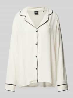 Boss Pyjamabovendeel met reverskraag model 'Brenda'