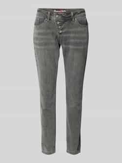 Buena Vista Jeans in verkorte pasvorm met knoopsluiting
