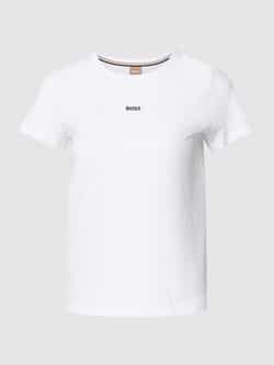 Boss T-shirt met labelstitching model 'Eventsa'