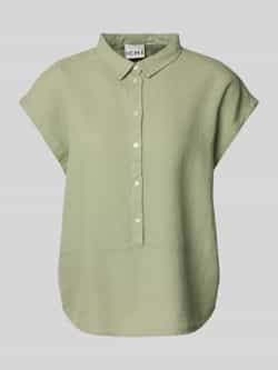 Ichi Regular fit blouse van een mix van linnen en viscose met knoopsluiting
