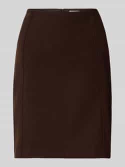 Christian Berg Woman Knielange rok met naadritssluiting