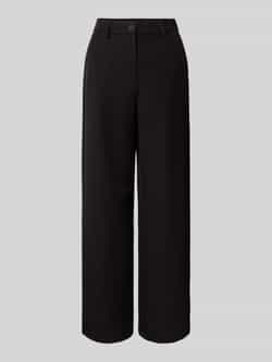 Pieces Regular fit wijde broek met riemlussen model 'KAMIL'
