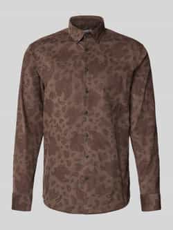 Lindbergh Regular fit vrijetijdsoverhemd van fijn corduroy met button-downkraag