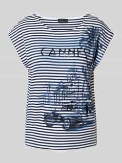 Monari T-shirt met statement- en motiefprint