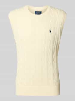 Polo Ralph Lauren Spencer met kabelpatroon en labelstitching