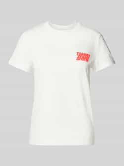 Tommy Jeans Regular fit T-shirt van puur katoen model 'BUBBLE'