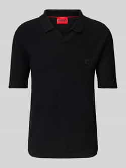HUGO Regular fit poloshirt met labelbadge model 'Shiplom'