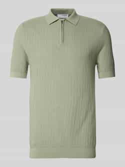 Selected Homme Poloshirt met korte ritssluiting