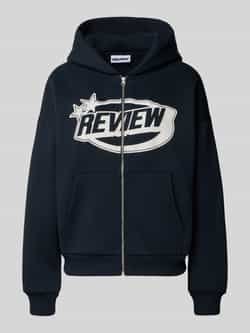 Review Sweatjack met logo en kangoeroezak
