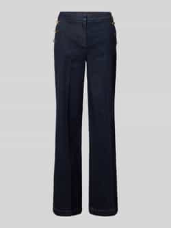 Comma Flared jeans met sierknopen