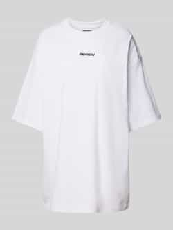 Review Essentials oversized T-shirt met logo
