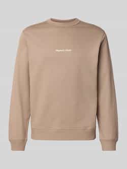 Jack & jones Sweatshirt met ronde hals en labelstitching