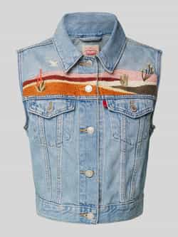 Levi's Jeansgilet met klepzakken op de borst