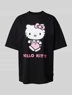 Review Oversized T-shirt met motiefprint