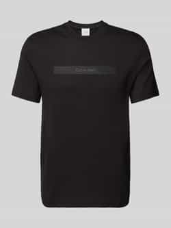 CK Calvin Klein T-shirt met labelstitching model 'EMBROIDERY'