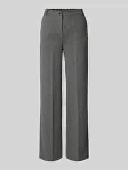 Max Mara Weekend Grijze Wollen Flanellen Plooi Broek Gray Dames