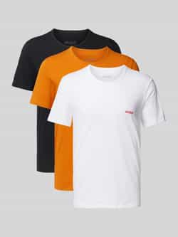 HUGO Regular fit T-shirt met ronde hals in een set van 3 stuks