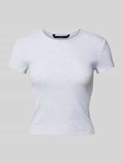 Vero Moda Regular fit T-shirt met geribde look model 'CHLOE'