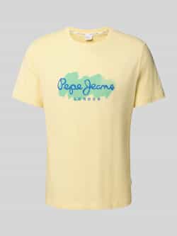 Pepe Jeans Regular fit T-shirt van puur katoen model 'MILTON'