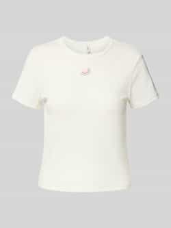 Only Regular fit T-shirt in riblook model 'DANIELLA'