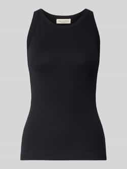 Marc O'Polo Shaped fit tanktop van geribde jersey met ronde hals