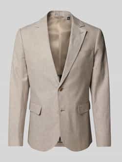 Matinique Slim fit 2-knoops colbert van linnenmix model 'George'