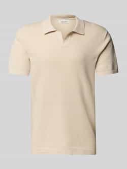 Casual friday Regular fit poloshirt met structuurmotief model 'MATEO'