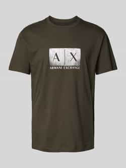 Armani Exchange T-shirt met labelprint