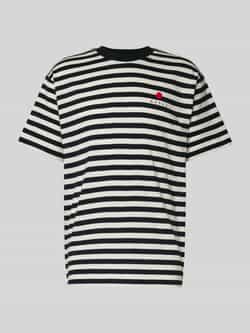 Edwin T-shirt met stitchingdetail model 'BASIC STRIPE'