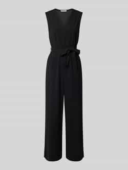 Tom Tailor Denim Relaxed fit jumpsuit met verstelbare hals met drukknoop