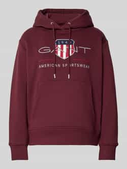 Gant Hoodie met capuchon en logostitching