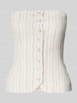 Samsøe Off shoulder-blouse met knoopsluiting model 'SAELLENA'