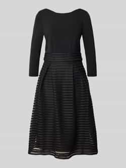 Christian Berg Cocktail Knielange cocktailjurk in 2-in-1-look