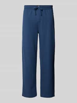Boss Straight leg sweatpants met structuurmotief