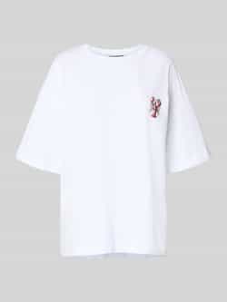 Pieces Loose fit T-shirt van puur katoen model 'TOBSTER'